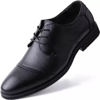 Mio Marino - Men's Classic Laced Dress Shoes - Midnight Noir, Size: 10 ...