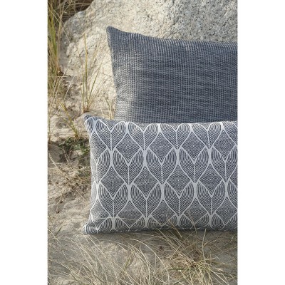 Cool Tropics Black and White Acrylic Square Pillow