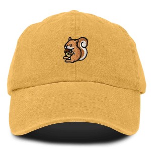 Dalix Squirrel Embroidered Cotton Dad Hat Casual Adjustable Baseball Cap for Nature and Animal Lovers Womens - 1 of 4