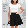 Women's Stretch Flared Skater Skirt - Basic Versatile Mini Style (XS-3XL Plus Size Available) Wb211_black - 3 of 4