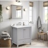 PROOX Enliven 30 in. W x 22 in. D x 39.24 in. H Freestanding Bath Vanity with White Engineered Stone Top - 3 of 4