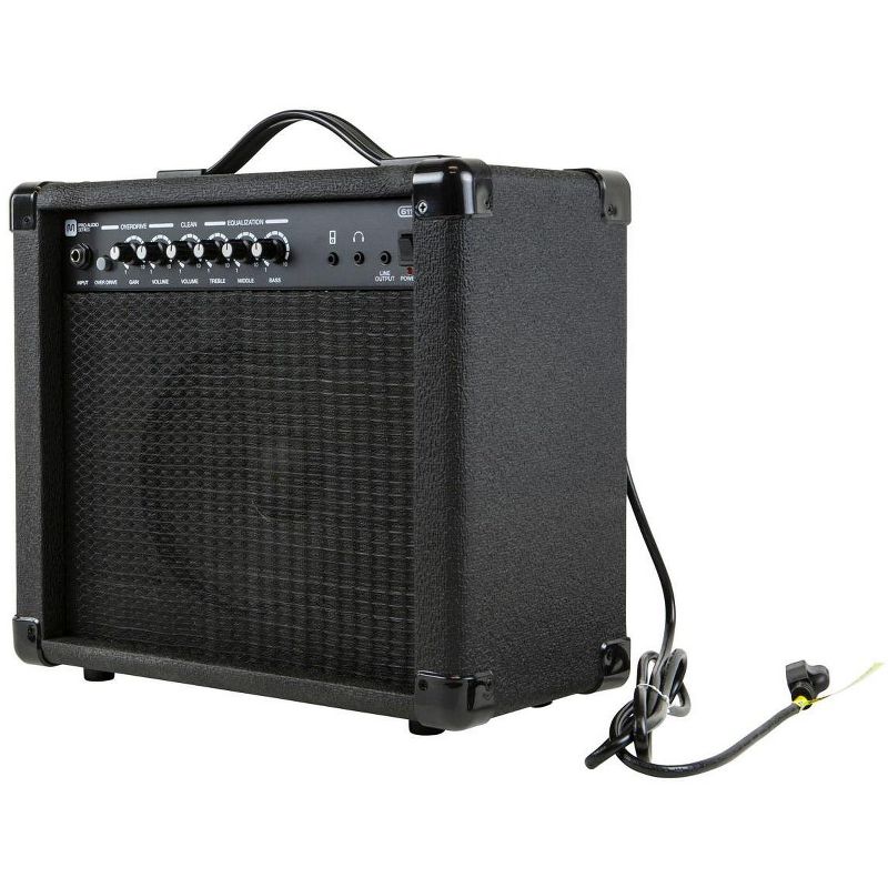 Monoprice 20-Watt 1x8 Guitar Combo Amplifier - Black With 86dB of Gain, 1/4 Inch, Headphone and 3.5mm Aux Mp3 Inputs For Electric Guitars, 2 of 5