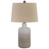 Set of 2 Marnina Ceramic Table Lamps Taupe - Signature Design by Ashley: Glazed Finish, UL Listed, 3-Way Switch - image 4 of 4