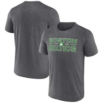 Boston Celtics T-Shirt Men's XL Gray Crewneck Cotton Short