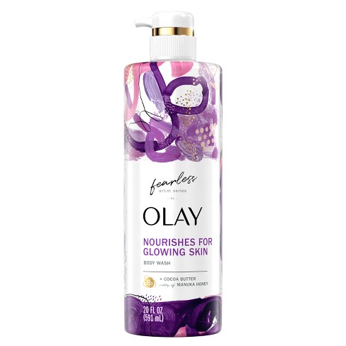 Olay Fearless Artist Series Nourishing Moisture Body Wash With Cocoa Butter  And Notes Of Manuka Honey - Scented - 20 Fl Oz : Target