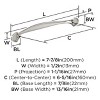 Amerock Fairfield 6-5/16 Inch Cabinet or Furniture Pull - 3 of 4