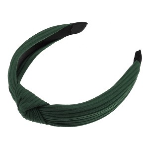 Unique Bargains Textured Cotton Knot Headband Soft Hairband for Women 1.3 Inch Wide 1Pcs - 1 of 4
