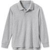 Lands' End School Uniform Kids Long Sleeve Interlock Polo Shirt - 2 of 4