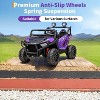 24V 2 Seater Electric UTV Car with Remote Control, 4-Wheeler Suspension, Soft Start, 3 Speeds, Led Lights, Ride on Truck Kids 3-8 Years - 4 of 4