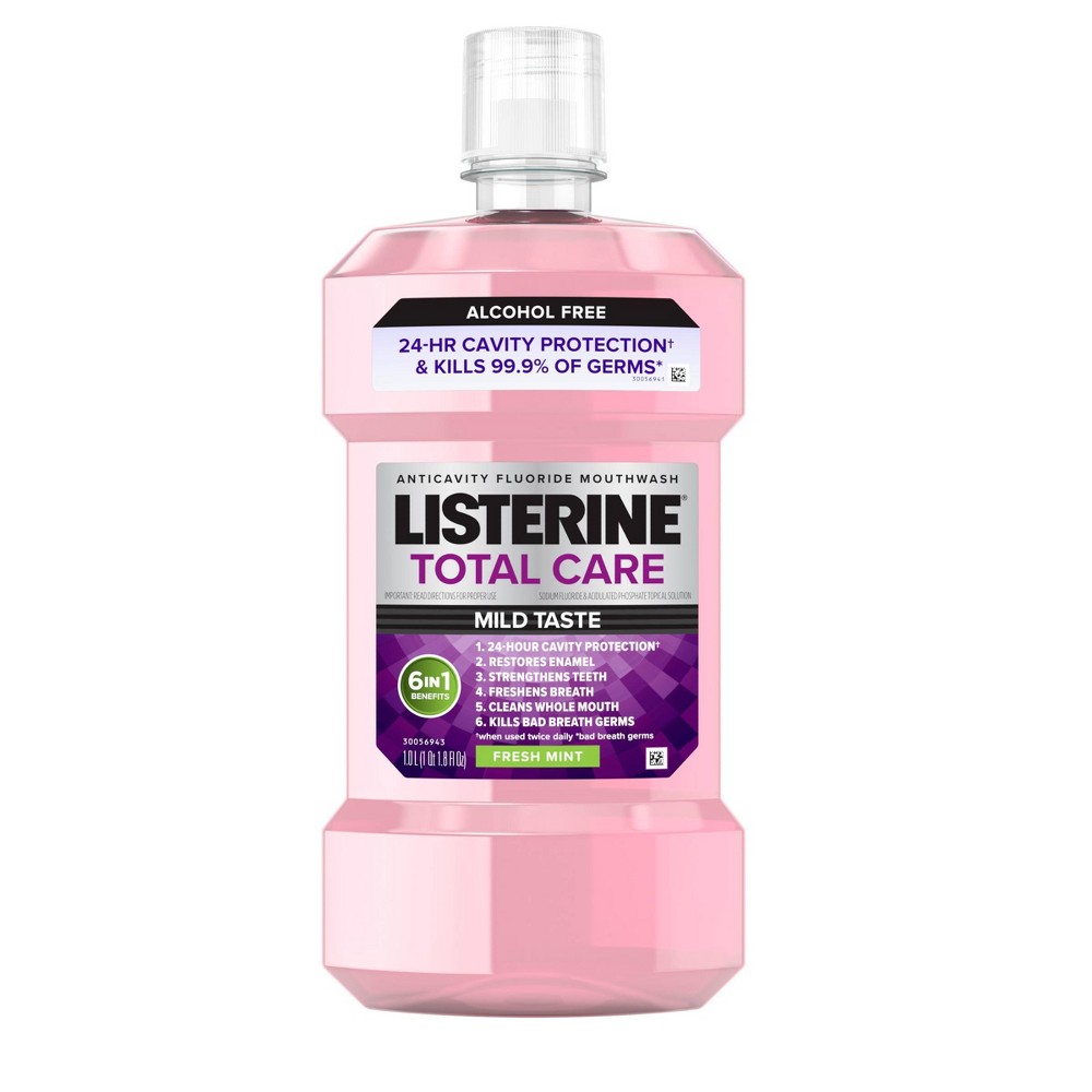 Photos - Toothpaste / Mouthwash LISTERINE Zero Alcohol Total Care Anticavity Fluoride Mouthwash - 1L 