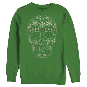 Men's Lost Gods Halloween Sugar Skull Sweatshirt - 1 of 4