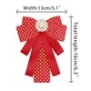 INSPIRE CHIC Women's Shirt Decoration Polka Dots Bow Ties Ribbon Brooch Pin 1 Pc - 2 of 4