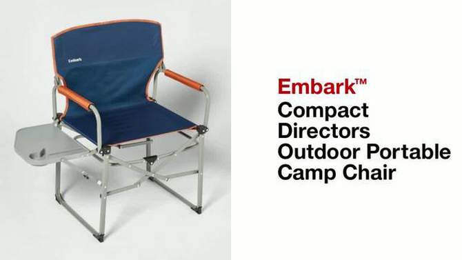 Compact Directors Outdoor Portable Camp Chair - Embark&#8482;, 2 of 6, play video