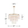 Possini Euro Design Possini Euro Marcie 31" Wide Soft Gold 3-Tier Chandelier - 4 of 4