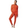 Fruit of the Loom Women's Thermal Performance High Mock Neck Top & Thermal Legging Bottom Set, Sizes XS-XXXL - 2 of 4
