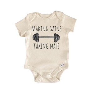 Gym Bodybuilder Workout - Baby Boy Girl Clothes Infant Onesie® Funny Cute Newborn GS1 - 1 of 1