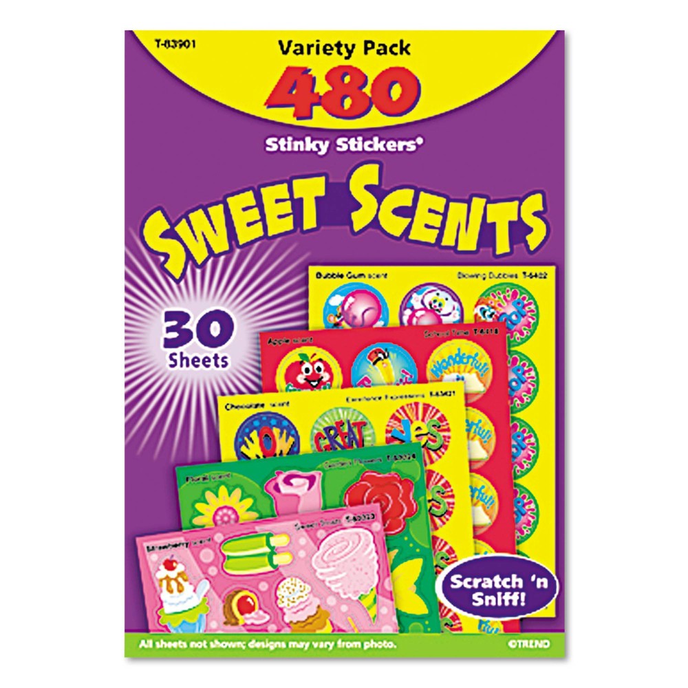 UPC 078628839012 product image for TREND Stinky Stickers Variety Pack, Sweet Scents, 480/Pack | upcitemdb.com