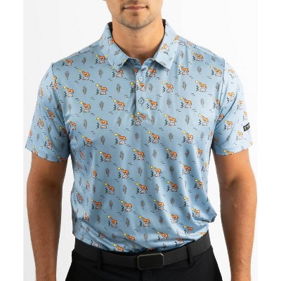 Men's Clever Coyote Golf Polo - Yatta Golf