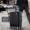Carry-on Luggage 20 Inch Front Open Luggage Lightweight Suitcase with Front Pocket and USB Port, 1 Portable Carrying Case - 4 of 4