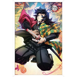 Trends International Demon Slayer: Hashira Training - Giyu Framed Wall Poster Prints - 1 of 4