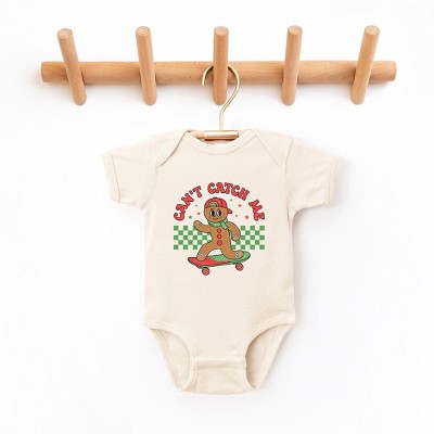 The Juniper Shop Gingerbread Man Skateboard Baby Bodysuit