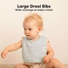 KeaBabies 8-Pack Organic Baby Bibs for Boy, Girl, Drool Bibs, Baby Bib for Girls, Boys,  Newborn Teething Bibs - 3 of 4