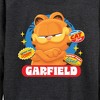 Women's - Garfield - Garfield Stickers Lightweight French Terry Wide Neck Long Sleeve Shirt - 2 of 4
