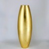 Slickblue Gold Gilded Glass Vase, Smooth Oval Shape, Coffee Table Decor, Bullet Style, Clear Gold, Color & Size Options - 3 of 4