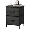 GALAXHERO Night Stand 2 Drawer Small Dresser for Bedroom, Closet, Dorm, Fabric Nightstand with Storage Bins - 4 of 4