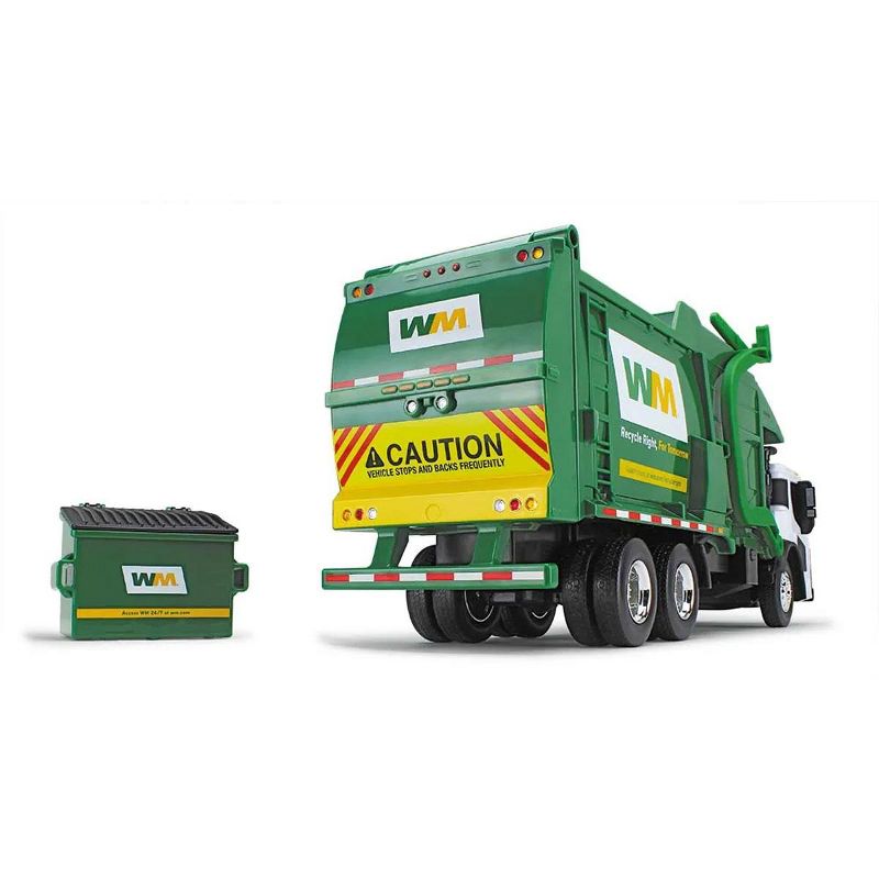 First Gear 1/25 Waste Management Mack LR Garbage Truck with Mcnelius Meridan Front Load Refuse Bin 70-0616D, 3 of 6