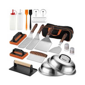 Itopfox 29PCS Griddle Accessories Set with Teppanyaki Spatulas, Scraper, Basting Cover for Camp Chef, Home Cooking, Outdoor BBQ, Christmas Gifts - 1 of 4