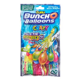 Bunch O Balloons 3pk Rapid-Filling Self-Sealing Water Balloons by ZURU - Crazy Colors