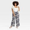 Women's Mid-Rise Pull-On Satin Pants - A New Day™ - 3 of 3