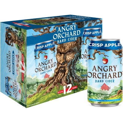Angry Orchard Crisp Apple Hard Cider - 12pk/12 fl oz Cans