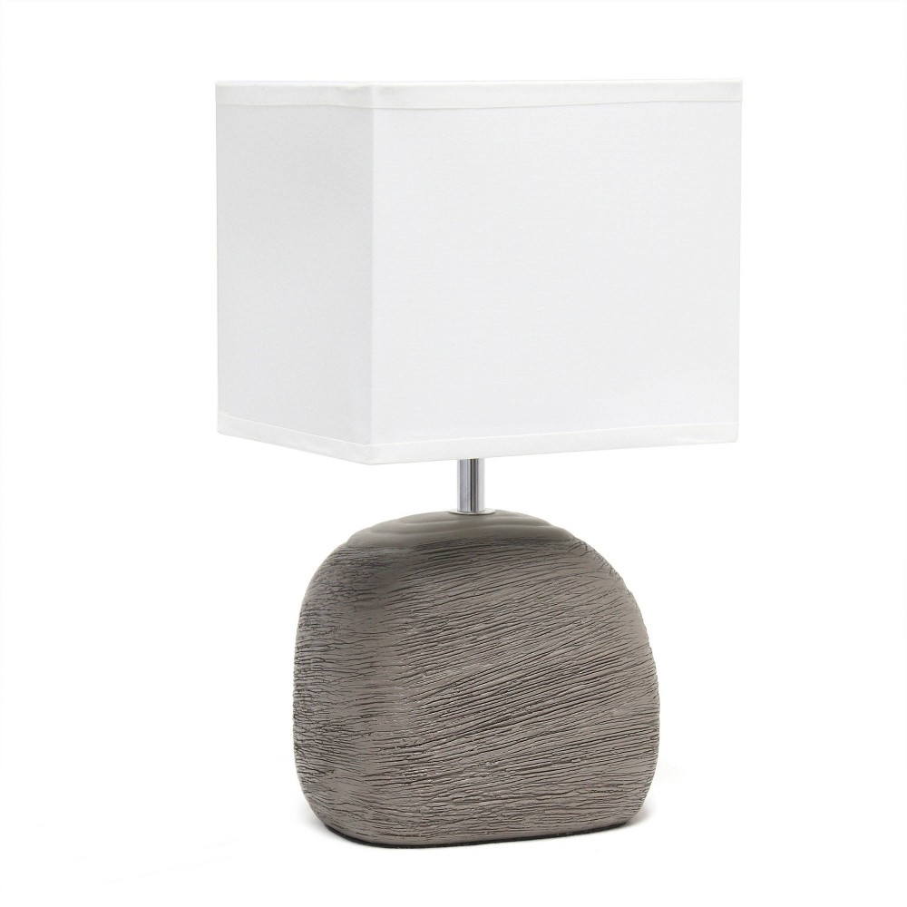 Photos - Floodlight / Garden Lamps Bedrock Ceramic Table Lamp Brown - Simple Designs