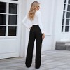 Women's Loose Fit Straight Leg Wide-Leg Pants with Drawstring - 4 of 4