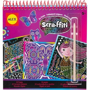 Alex So Cute Scra-ffiti Sketch Drawing Pad Kids Art Supplies - 1 of 4