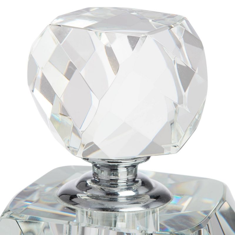 Dahlia Studios Aston 7 1/4" High Clear Glass Decorative Perfume Bottle, 3 of 9