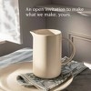 over&back 42oz Coupe Stoneware Pitcher Semi-Matte - 4 of 4