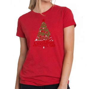 LA Pop Art Have Yourself a Merry Little Christmas - Women's Premium Blend Word Art T-Shirt - 1 of 4