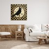 Stupell Industries Oct 31 Checkered Halloween Crow Canvas Art - 3 of 4