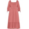 Women's Plus Size Ally Dress - rosewood | CITY CHIC - 4 of 4