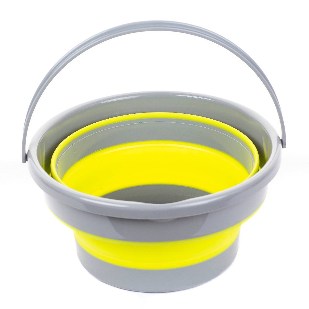 Photos - Garden & Outdoor Decoration Ultimate Innovations 2pk Collapsible Bucket - Yellow