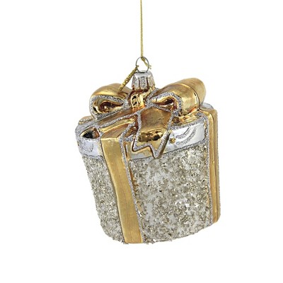 Huras 4.0" Silver & Gold Christmas Gift Ornament Wedding Anniversary  -  Tree Ornaments