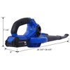 SEVOBAL Snow Blowers Cordless Blower with Battery and Charger for Lawn Patio and Snow Cleaning Tasks, Blue, 36.8"*6"*7.25" - 4 of 4