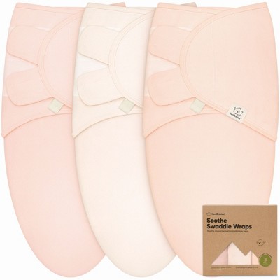 KeaBabies 3pk Organic Baby Swaddle Sleep Sacks, Newborn Baby Swaddles Wrap 0-3 Months, Ergonomic Wearable Swaddle Blanket