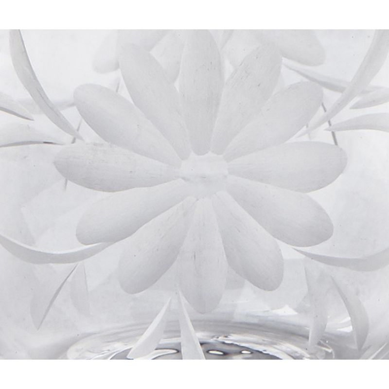 TAG Fleur Etched Glass Pitcher Clear Glass, 6.25"L x 6.25"W x 9.0"H, 67 oz,, 2 of 4