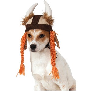 Rubies Viking Hat w/Braids Pet Costume - 1 of 2