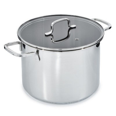 BergHOFF Helix Recycled 18/10 Stainless Steel Stockpots With Glass Lid