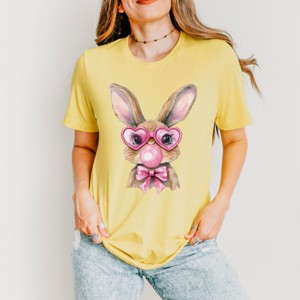 Bunny Sunglasses Bubblegum - Women's Short Sleeve Graphic T-Shirt - 1 of 4
